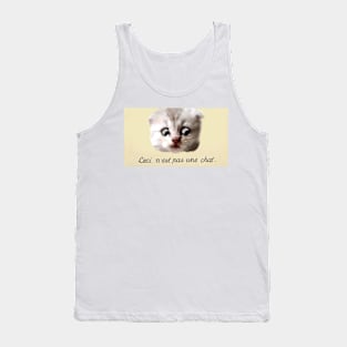 Ceci n'est pas une chat Tank Top